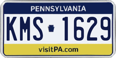 PA license plate KMS1629