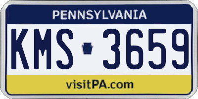PA license plate KMS3659