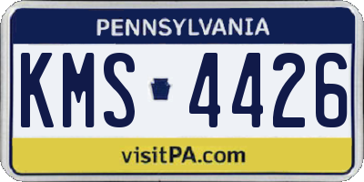 PA license plate KMS4426