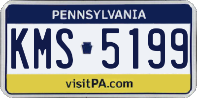 PA license plate KMS5199
