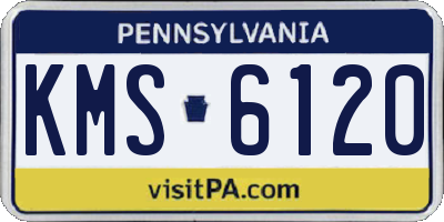PA license plate KMS6120