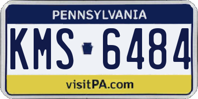 PA license plate KMS6484