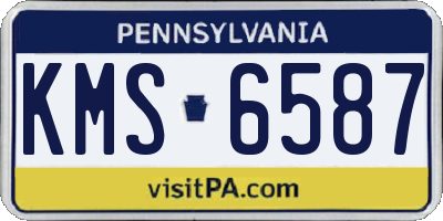 PA license plate KMS6587