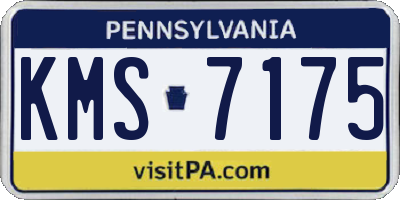 PA license plate KMS7175