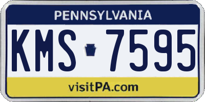 PA license plate KMS7595