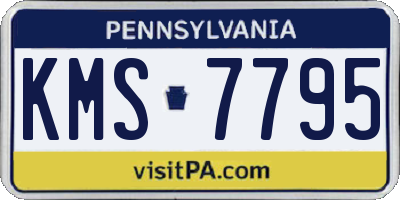 PA license plate KMS7795