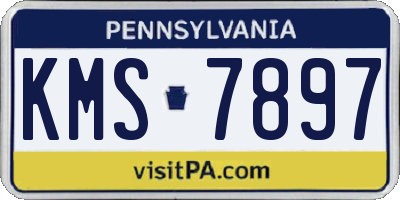 PA license plate KMS7897