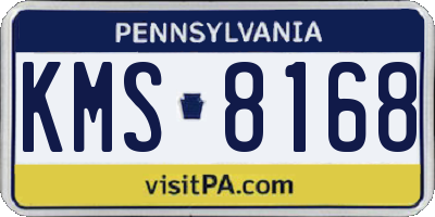 PA license plate KMS8168