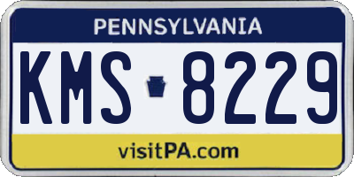 PA license plate KMS8229