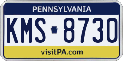 PA license plate KMS8730