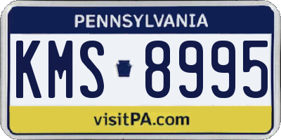 PA license plate KMS8995