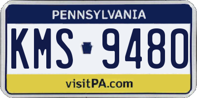 PA license plate KMS9480