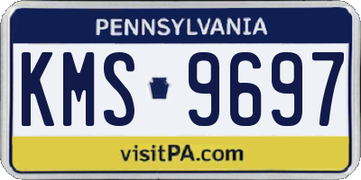 PA license plate KMS9697
