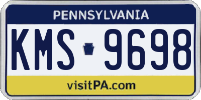 PA license plate KMS9698