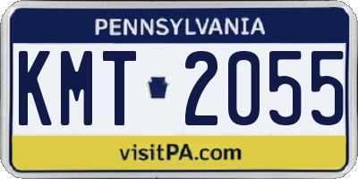 PA license plate KMT2055