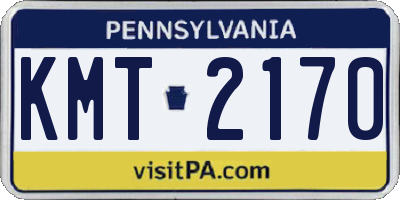 PA license plate KMT2170