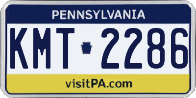 PA license plate KMT2286