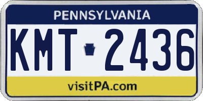 PA license plate KMT2436
