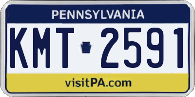 PA license plate KMT2591