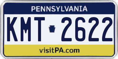 PA license plate KMT2622