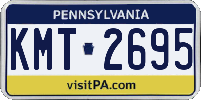 PA license plate KMT2695