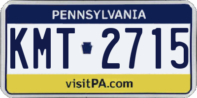 PA license plate KMT2715