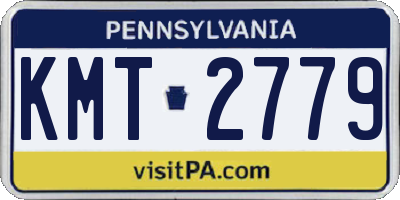 PA license plate KMT2779