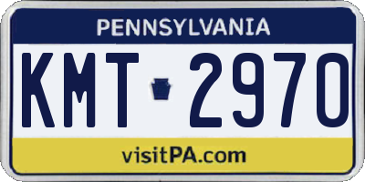 PA license plate KMT2970