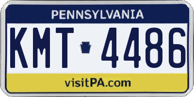PA license plate KMT4486