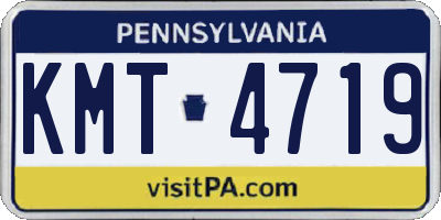 PA license plate KMT4719