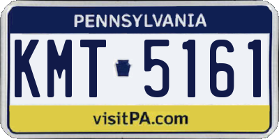 PA license plate KMT5161