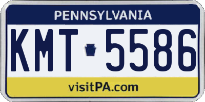 PA license plate KMT5586