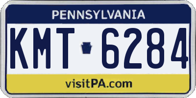 PA license plate KMT6284