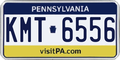 PA license plate KMT6556