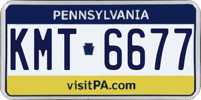 PA license plate KMT6677