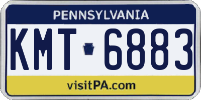 PA license plate KMT6883