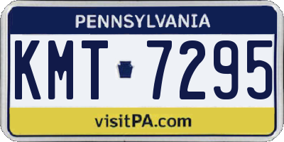 PA license plate KMT7295