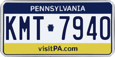 PA license plate KMT7940