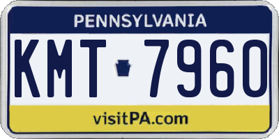 PA license plate KMT7960