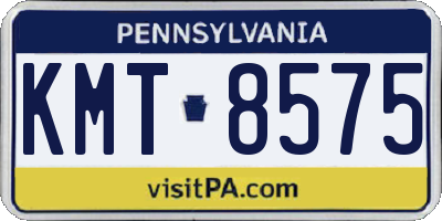 PA license plate KMT8575