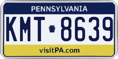 PA license plate KMT8639