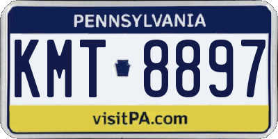 PA license plate KMT8897
