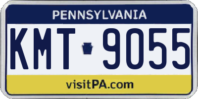 PA license plate KMT9055