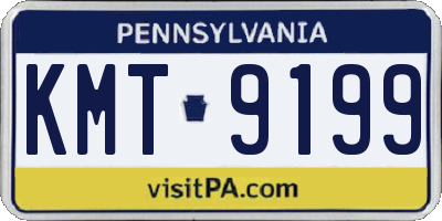 PA license plate KMT9199