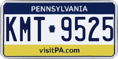 PA license plate KMT9525