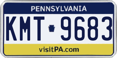 PA license plate KMT9683