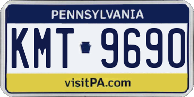 PA license plate KMT9690