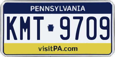 PA license plate KMT9709