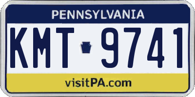 PA license plate KMT9741