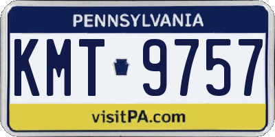 PA license plate KMT9757